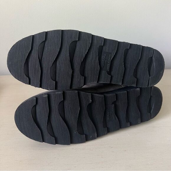 NWOT Muk Luk sz 10 Patti Cable Cuff Boots- Gray Knit Ankle Slippers - Picture 9 of 11